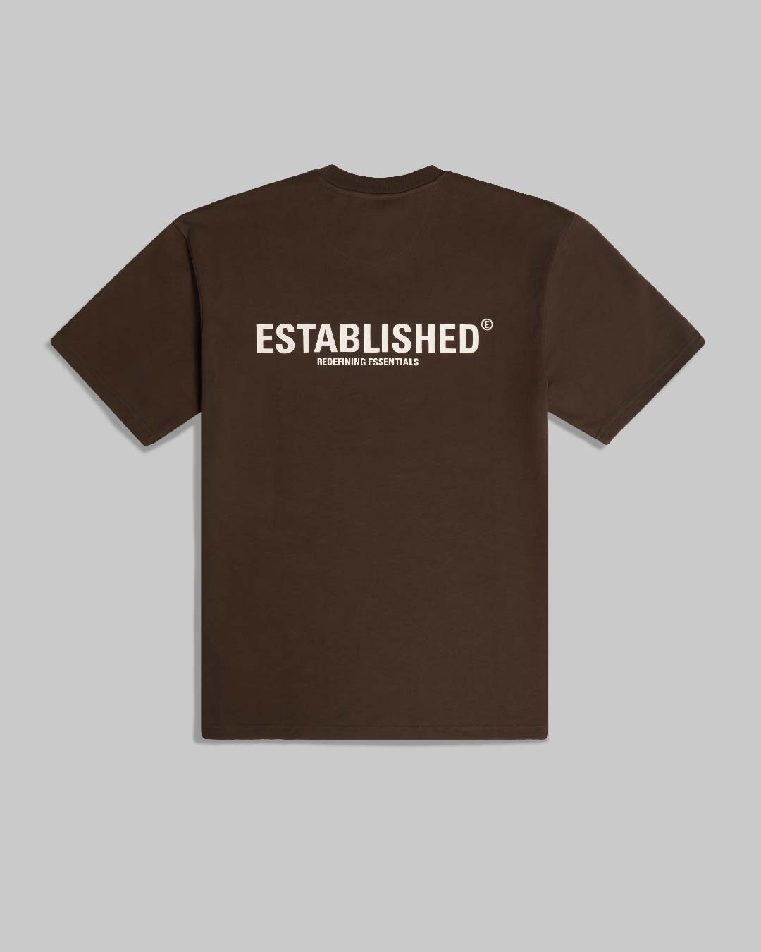 ESTABLISHED STUDIO LOGO T-SHIRT BROWN