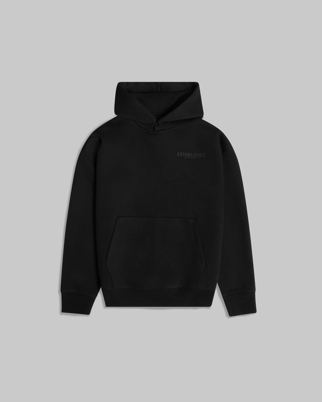 ESTABLISHED STUDIO LOGO HOODIE BLACK