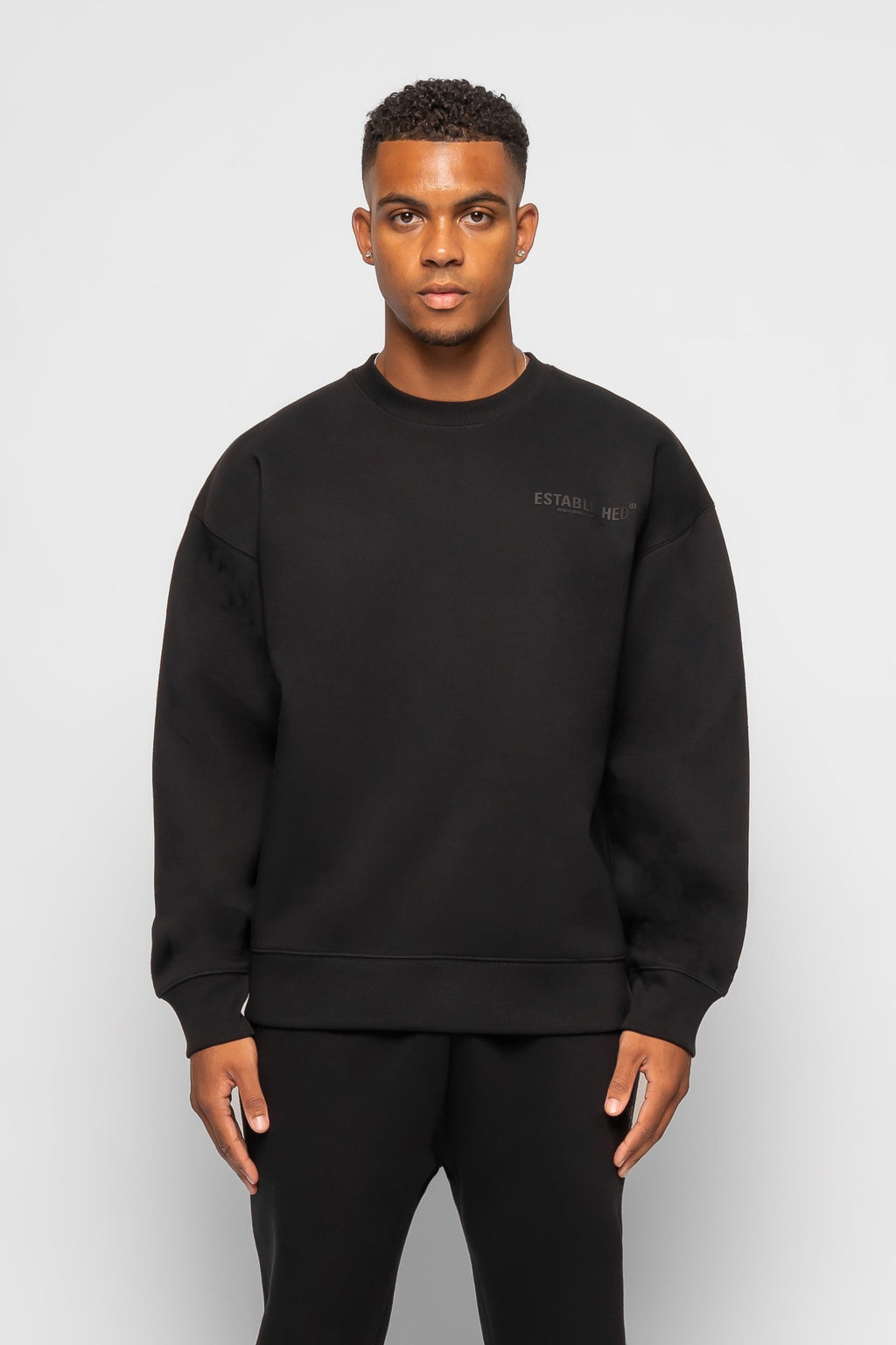ESTABLISHED STUDIO LOGO SWEATSHIRT BLACK