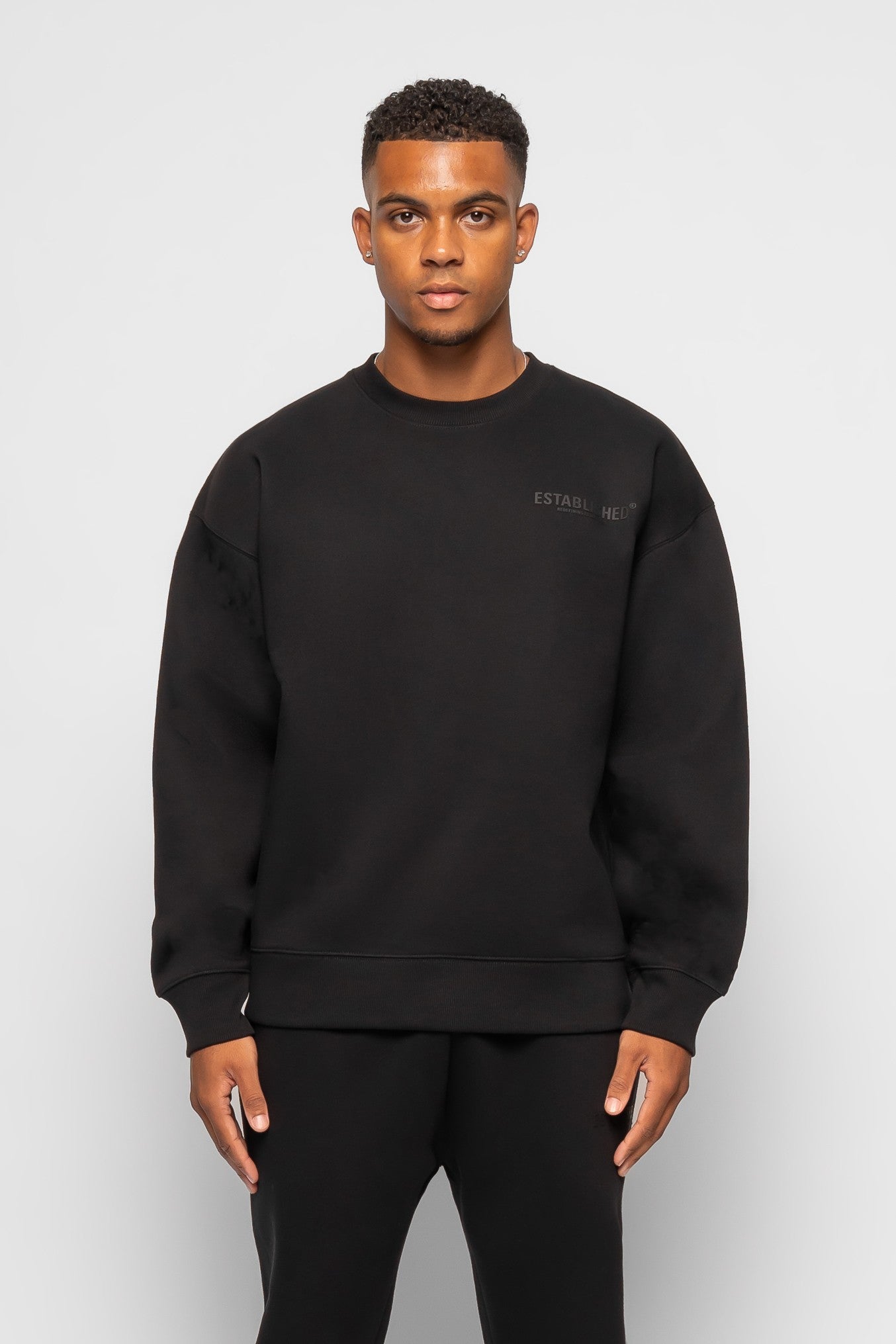 ESTABLISHED STUDIO LOGO SWEATSHIRT BLACK