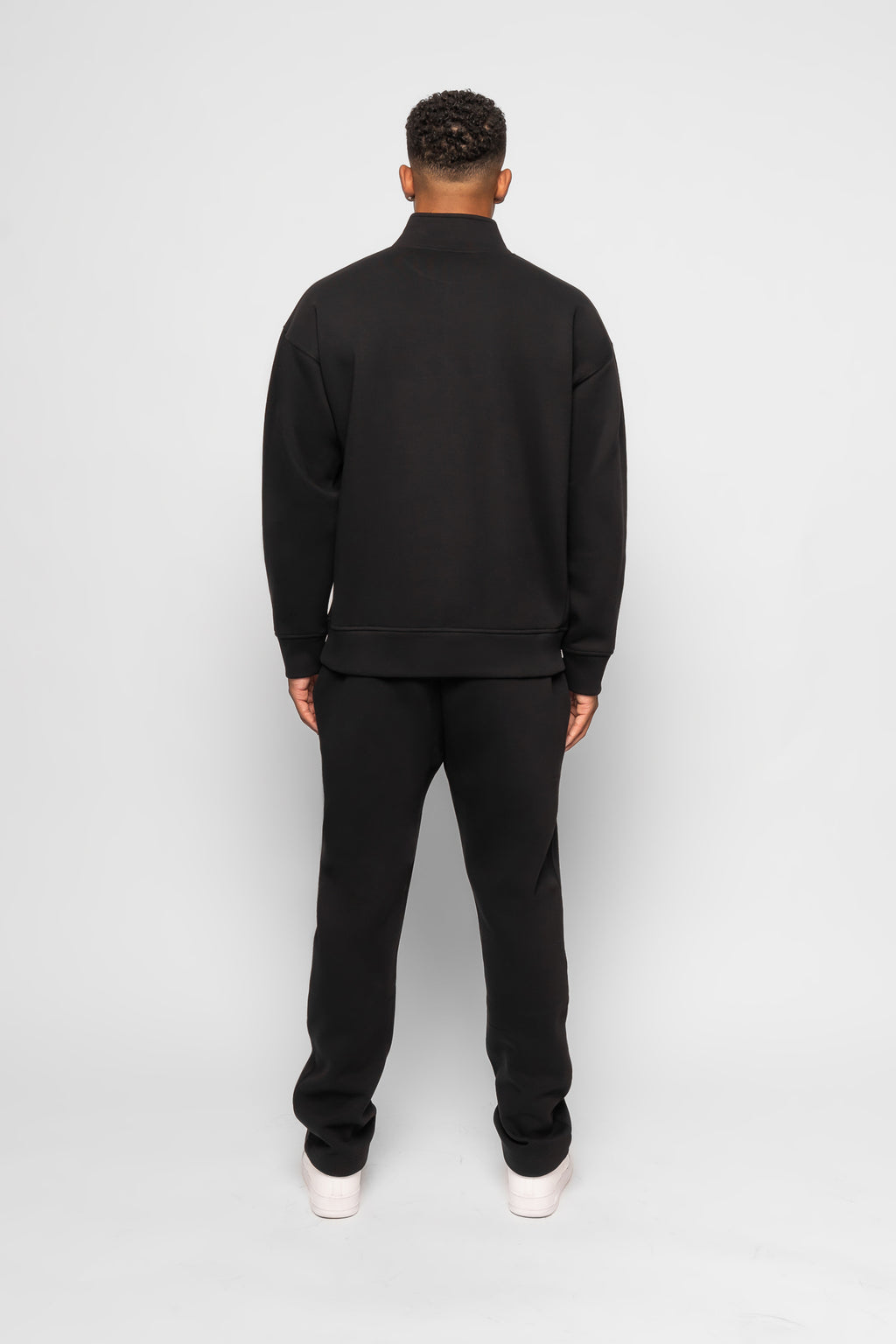 ESTABLISHED STUDIO LOGO STRAIGHT JOGGER BLACK