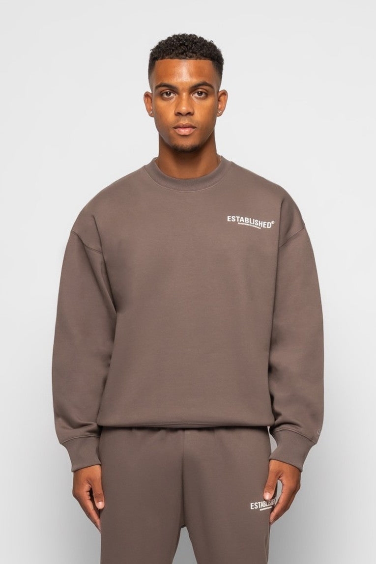 ESTABLISHED STUDIO LOGO SWEATSHIRT GREY
