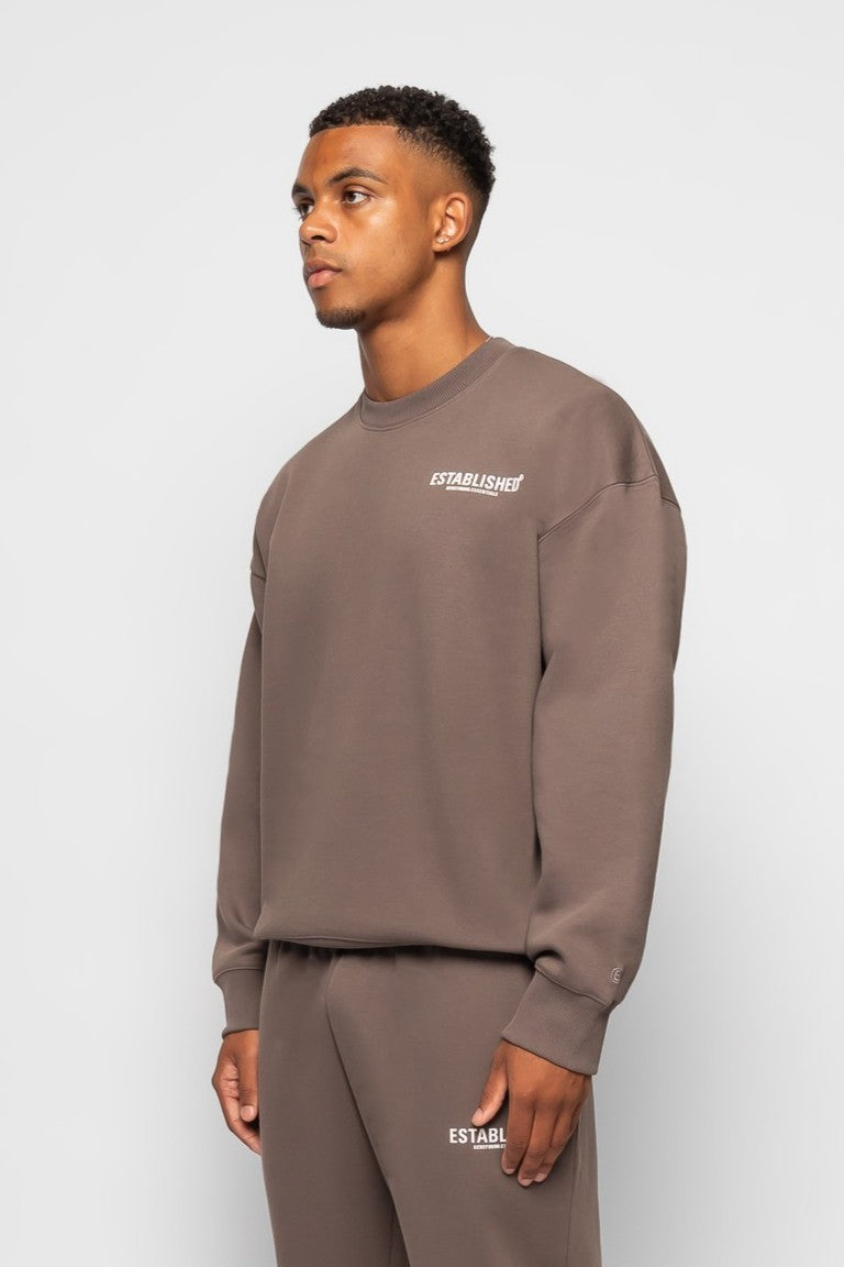 ESTABLISHED STUDIO LOGO SWEATSHIRT GREY