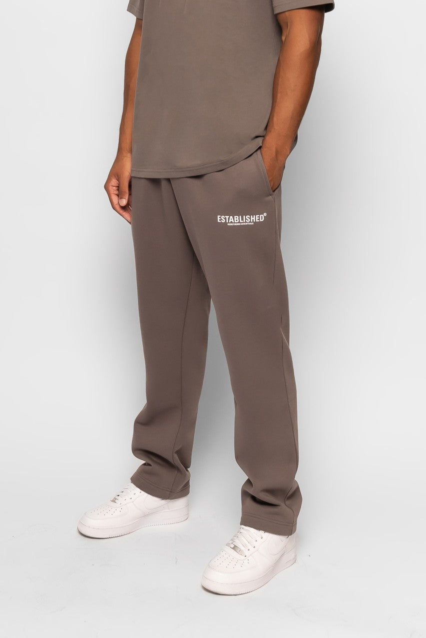 ESTABLISHED STUDIO LOGO STRAIGHT JOGGER GREY