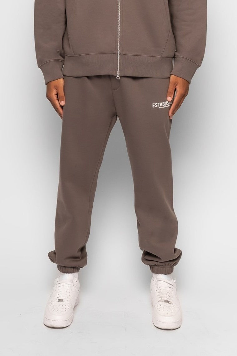 ESTABLISHED STUDIO LOGO CUFFED JOGGER GREY