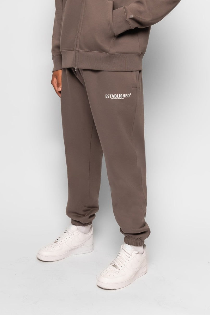 ESTABLISHED STUDIO LOGO CUFFED JOGGER GREY