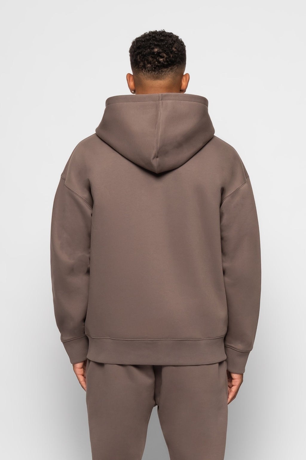 ESTABLISHED STUDIO LOGO ZIP HOODIE GREY