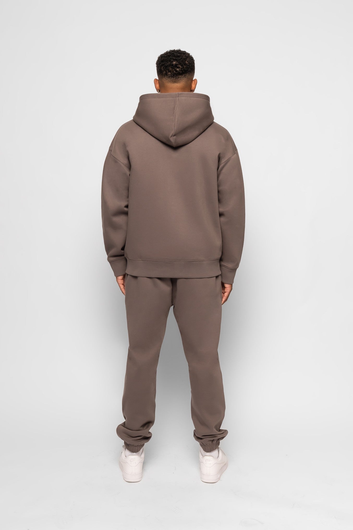 ESTABLISHED STUDIO LOGO ZIP HOODIE GREY