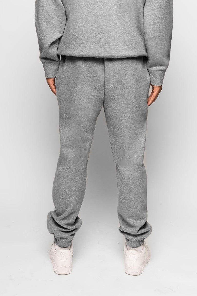 ESTABLISHED STUDIO LOGO CUFFED JOGGER GREY MARL
