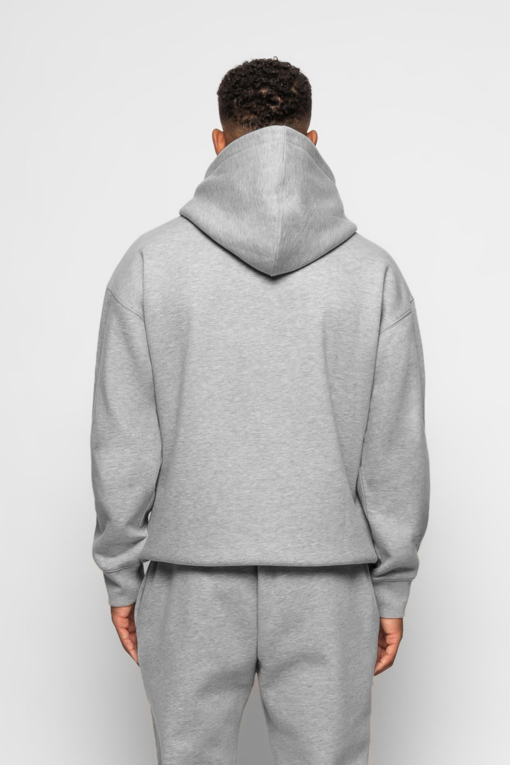 ESTABLISHED STUDIO LOGO HOODIE GREY MARL