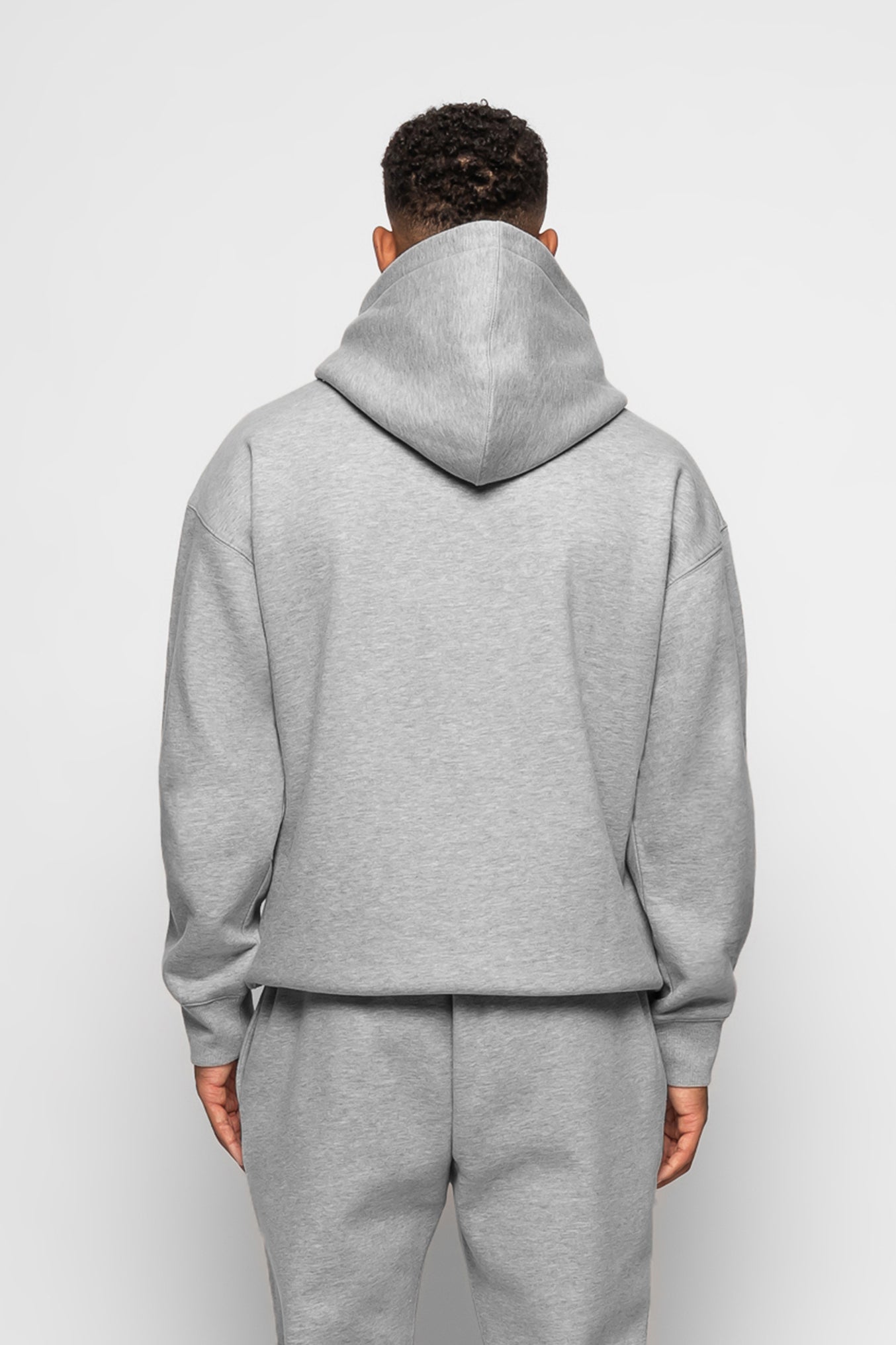 ESTABLISHED STUDIO LOGO HOODIE GREY MARL