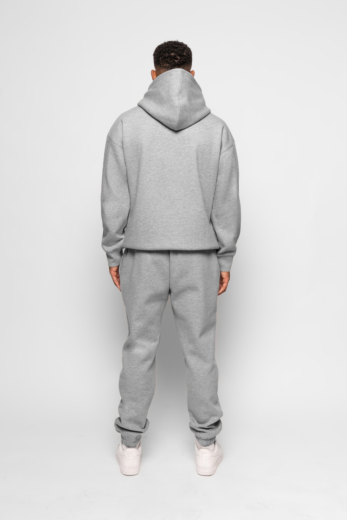 ESTABLISHED STUDIO LOGO HOODIE GREY MARL