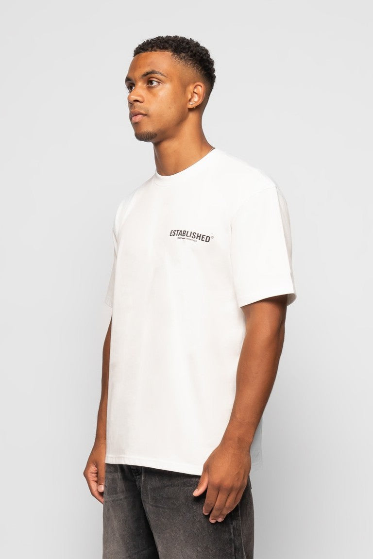 ESTABLISHED STUDIO LOGO T-SHIRT SNOW WHITE