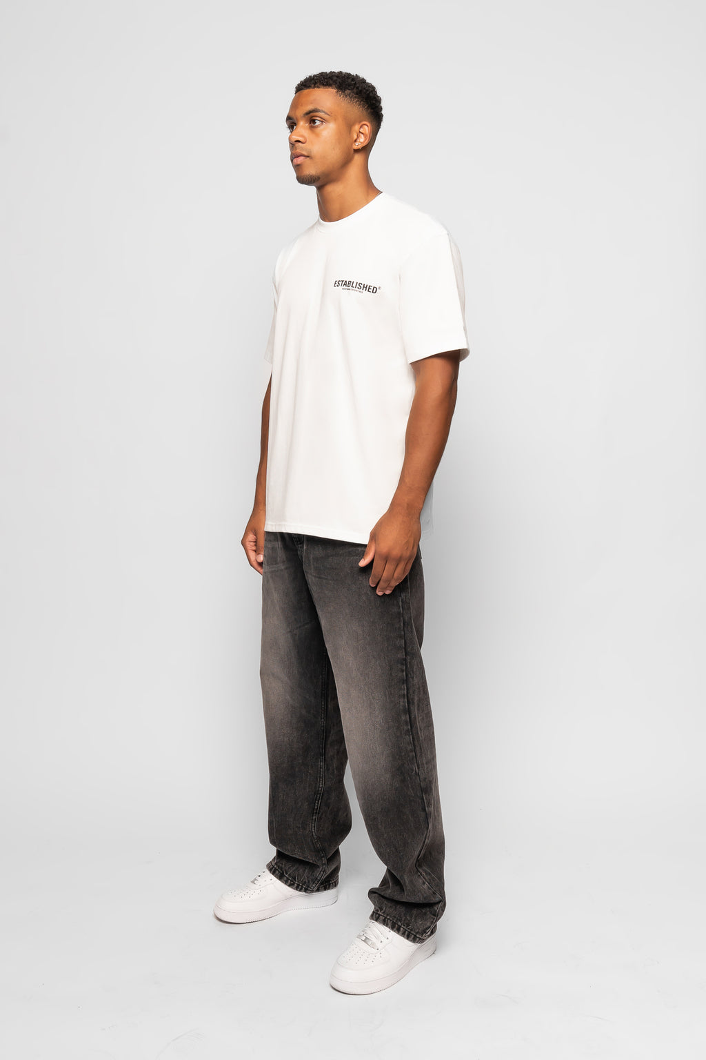 ESTABLISHED BAGGY JEAN WASHED BLACK