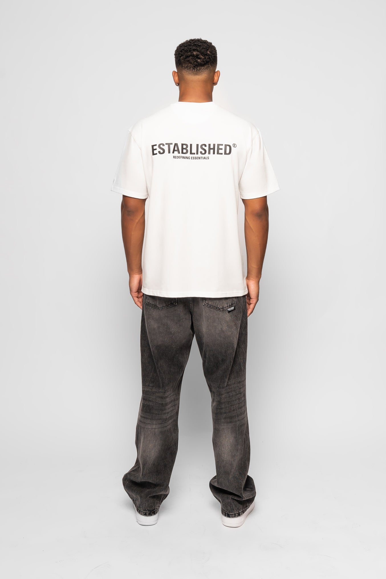 ESTABLISHED BAGGY JEAN WASHED BLACK