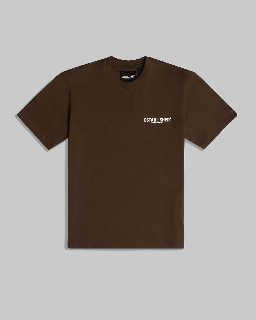 ESTABLISHED STUDIO LOGO T-SHIRT BROWN