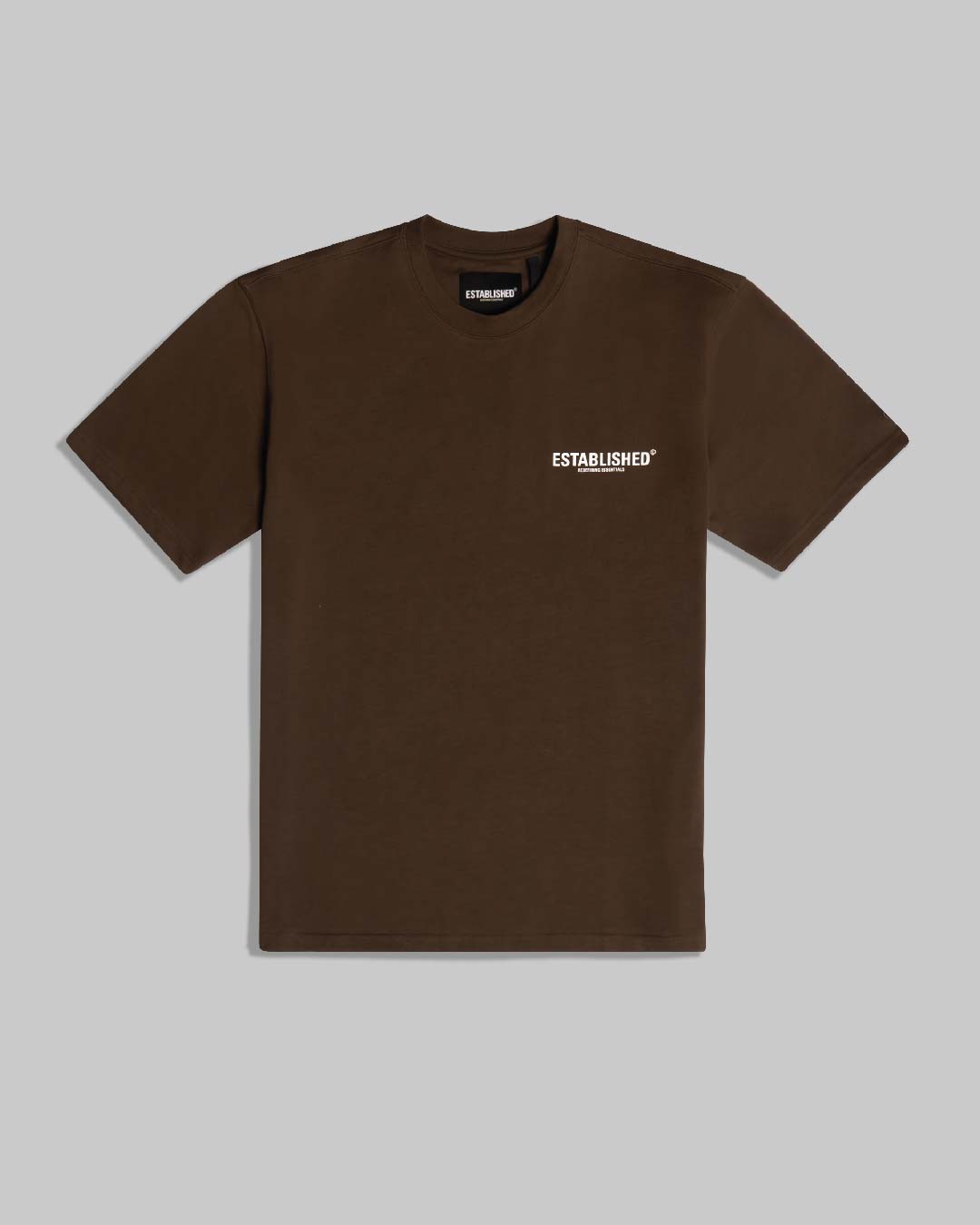 ESTABLISHED STUDIO LOGO T-SHIRT BROWN