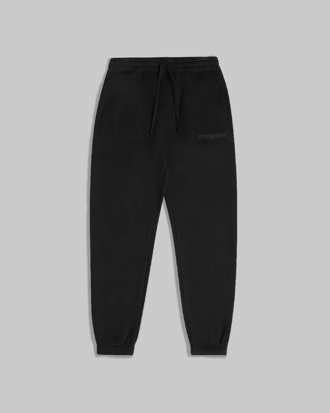 ESTABLISHED STUDIO LOGO CUFFED JOGGER BLACK