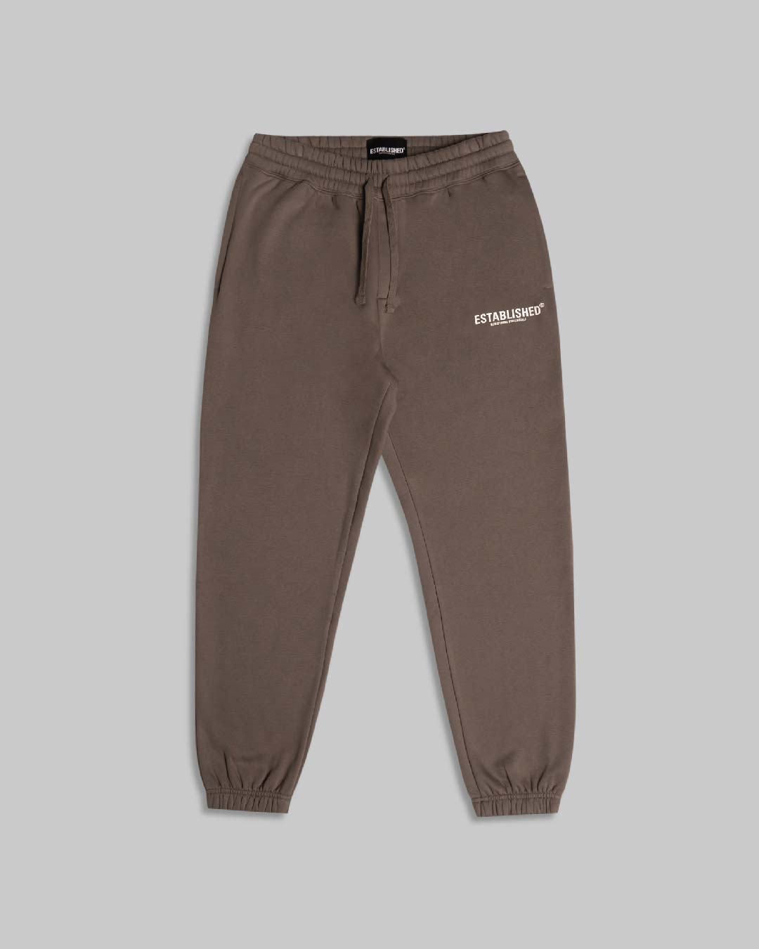 ESTABLISHED STUDIO LOGO CUFFED JOGGER GREY