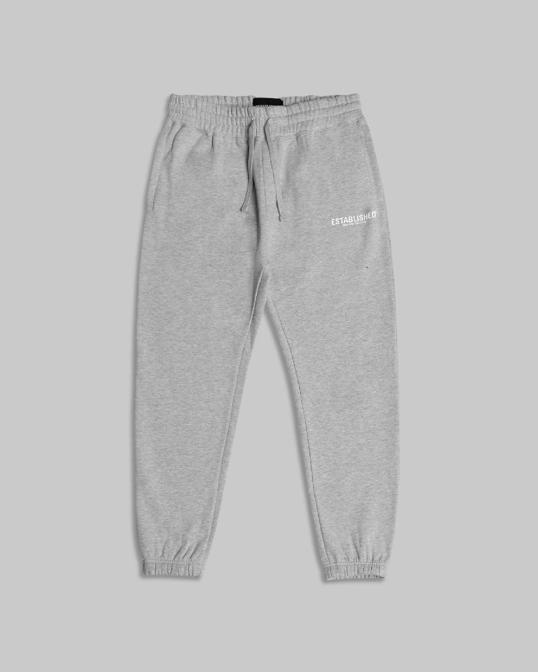 ESTABLISHED STUDIO LOGO CUFFED JOGGER GREY MARL