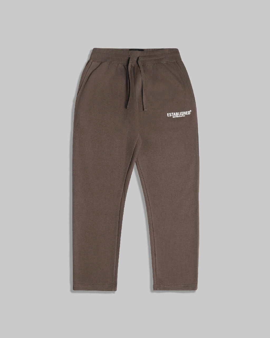 ESTABLISHED STUDIO LOGO STRAIGHT JOGGER GREY