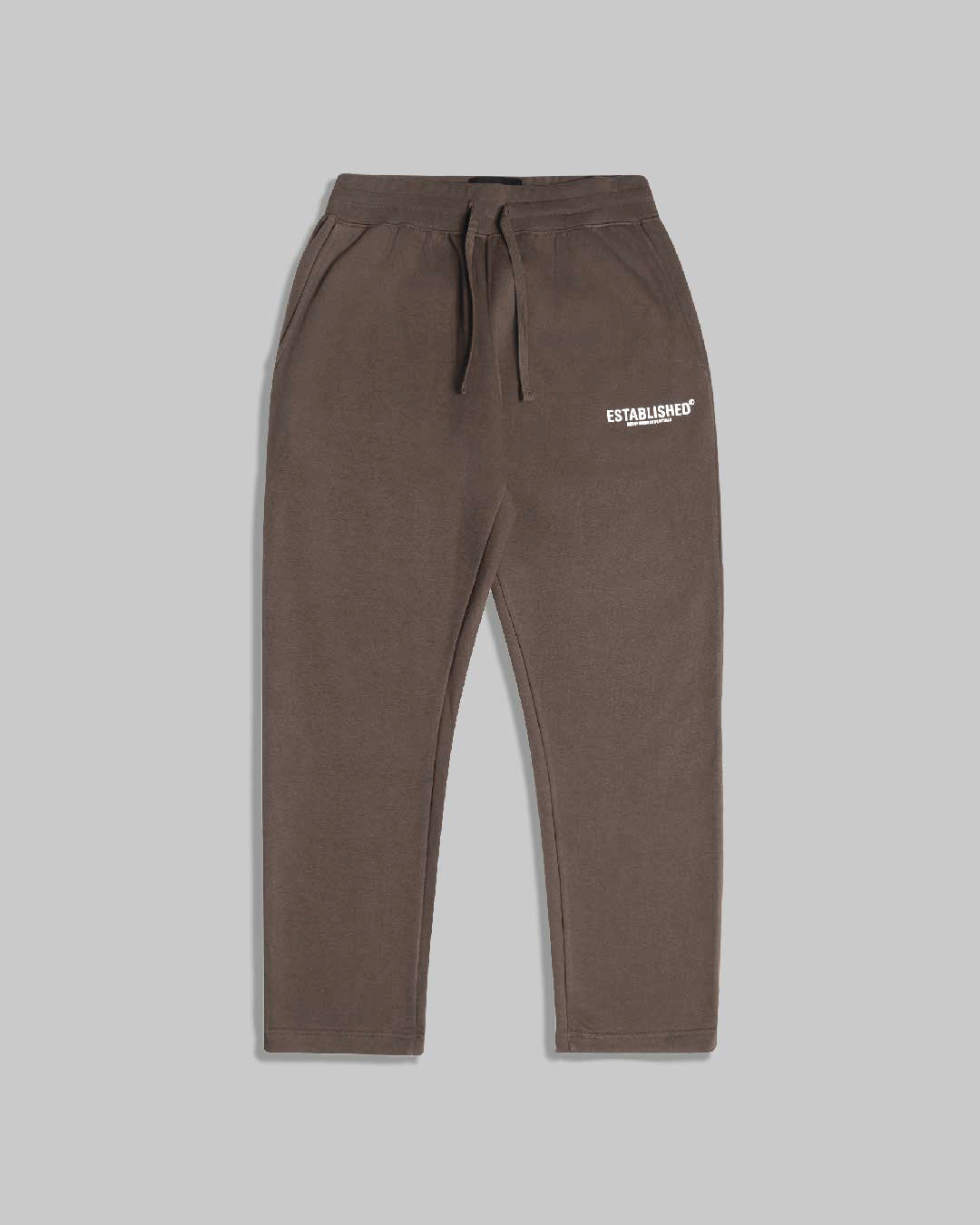 ESTABLISHED STUDIO LOGO STRAIGHT JOGGER GREY