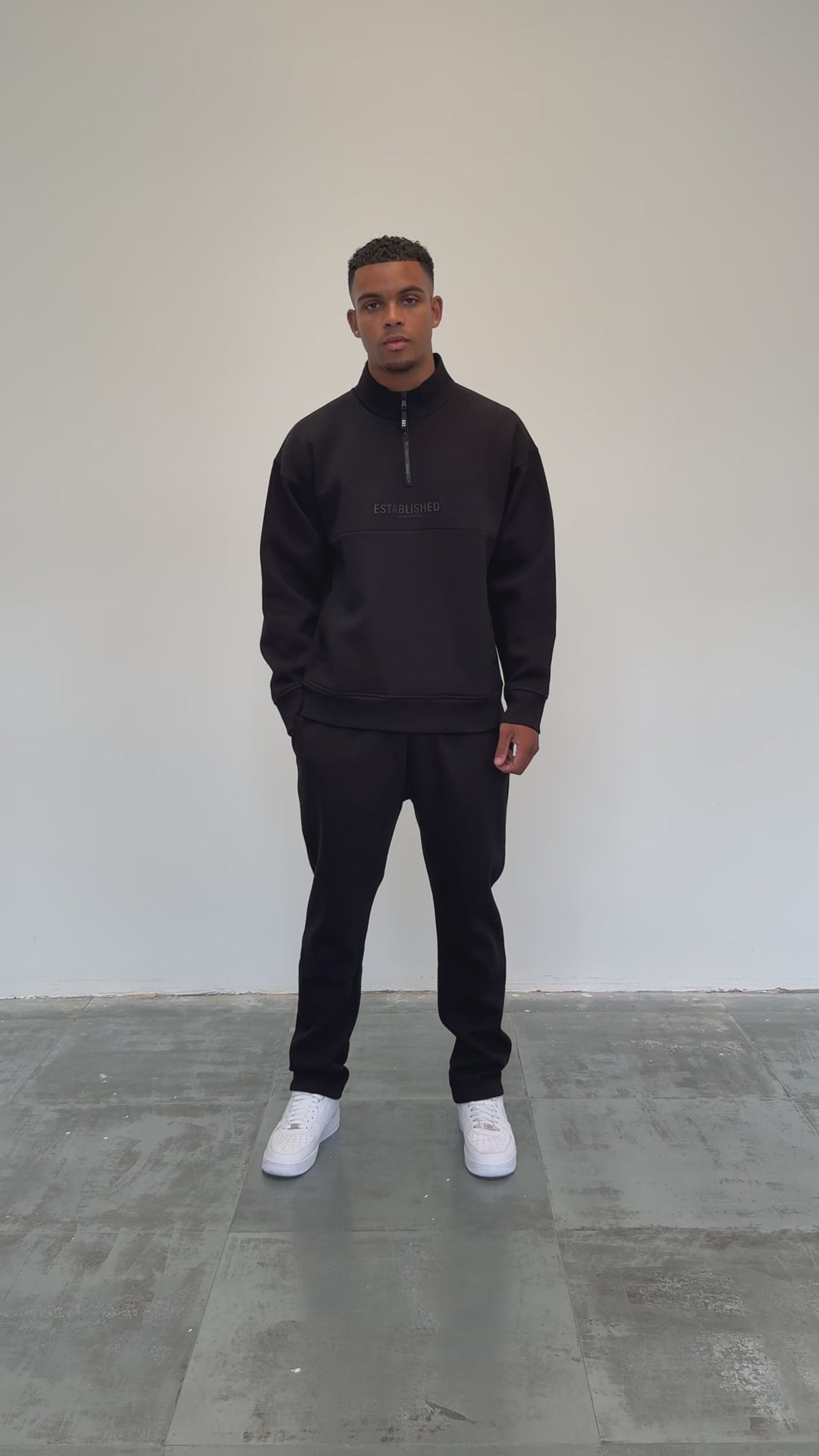 ESTABLISHED STUDIO LOGO FUNNEL BLACK